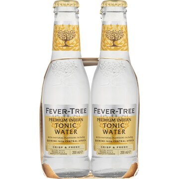 Fever-Tree Premium Indian Tonic Water Bottles 200mL x 4 pack