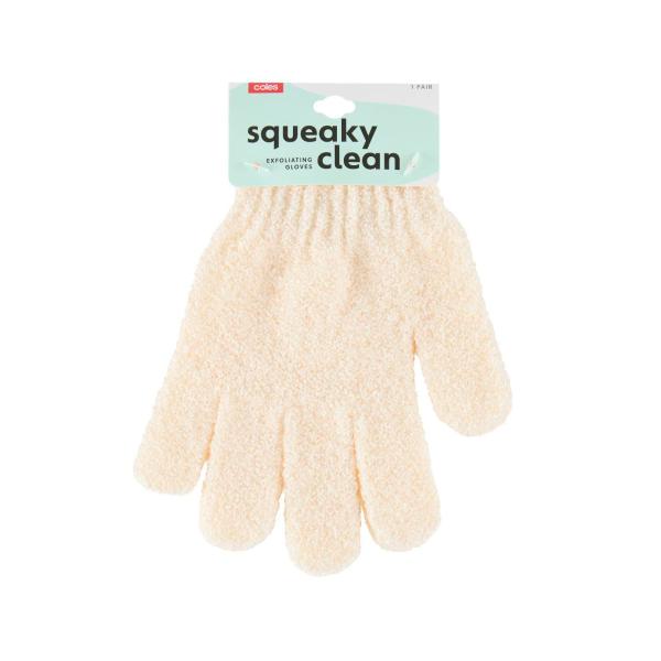 COLES EXFOLIATING GLOVES: 1 EACH