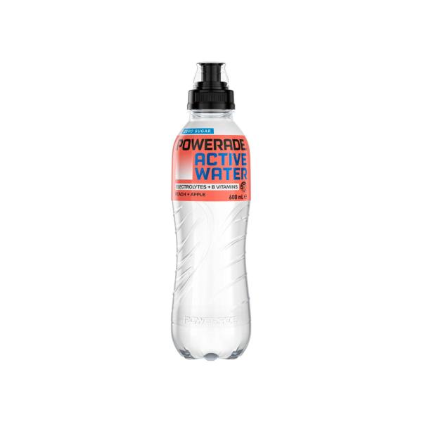 POWERADE ACTIVE WATER:PEACH AND APPLE:.:600ML