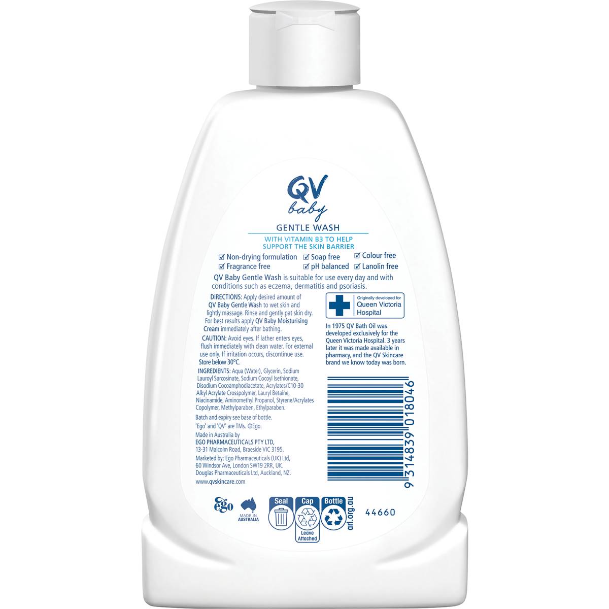 QV Baby Gentle Wash 250g