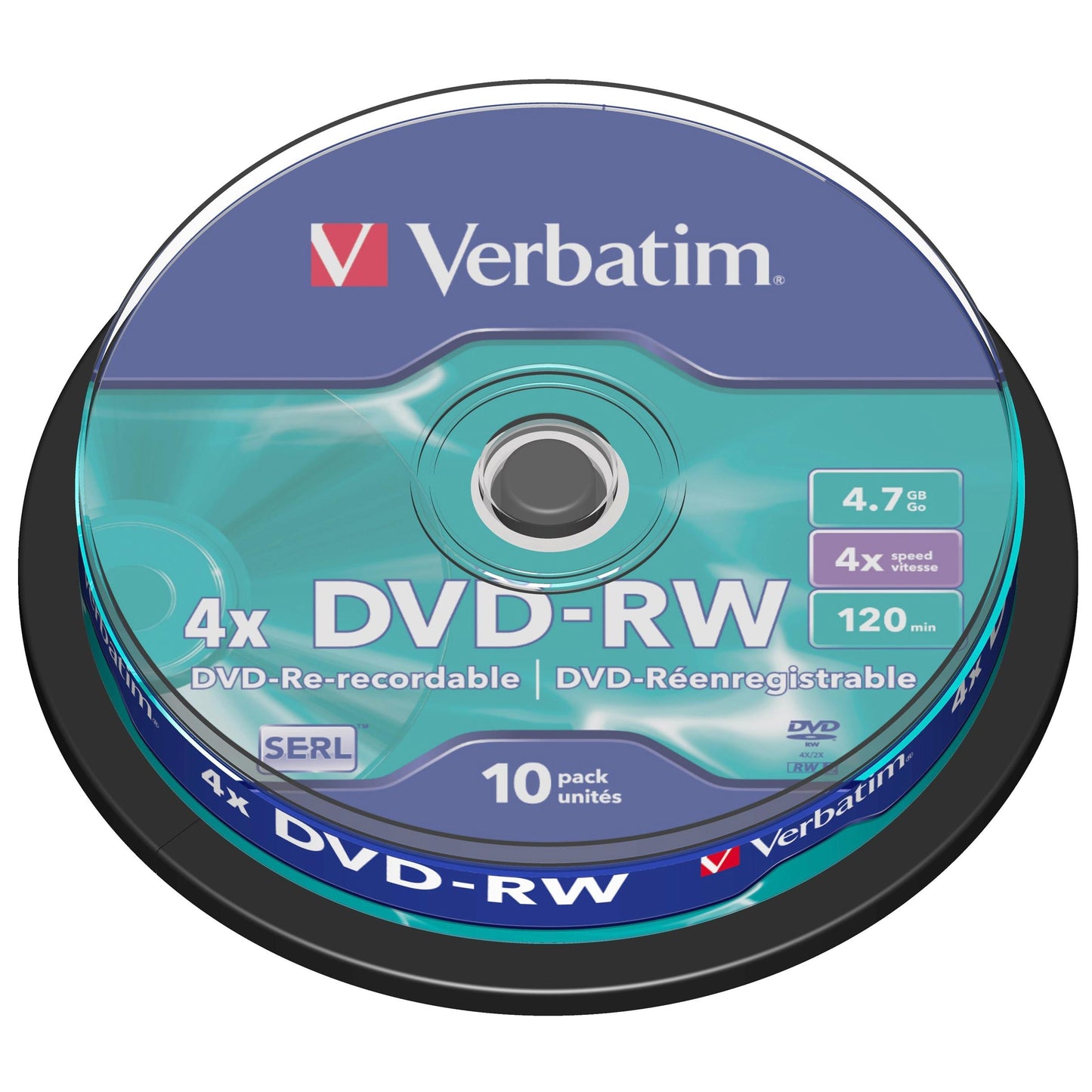 Verbatim 4.7GB Blank DVD-RW Media (10-Pack)