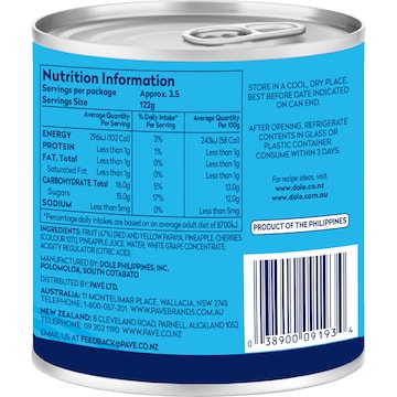 Dole Fruit Mix In Juice 432g