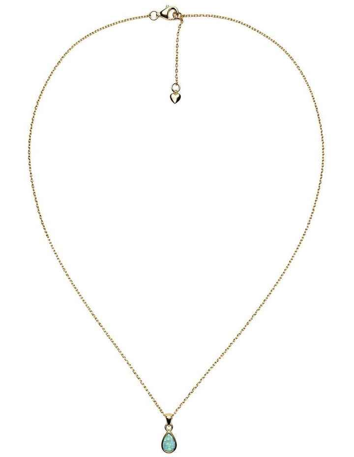 Lab Grown Opal Dainty Pendant