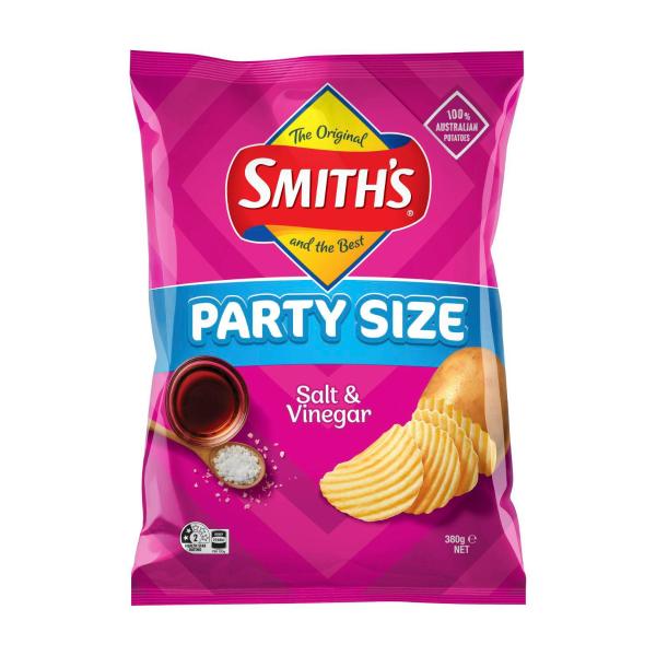 SMITHS CRINKLE SALT & VINEGAR CHIPS 380G