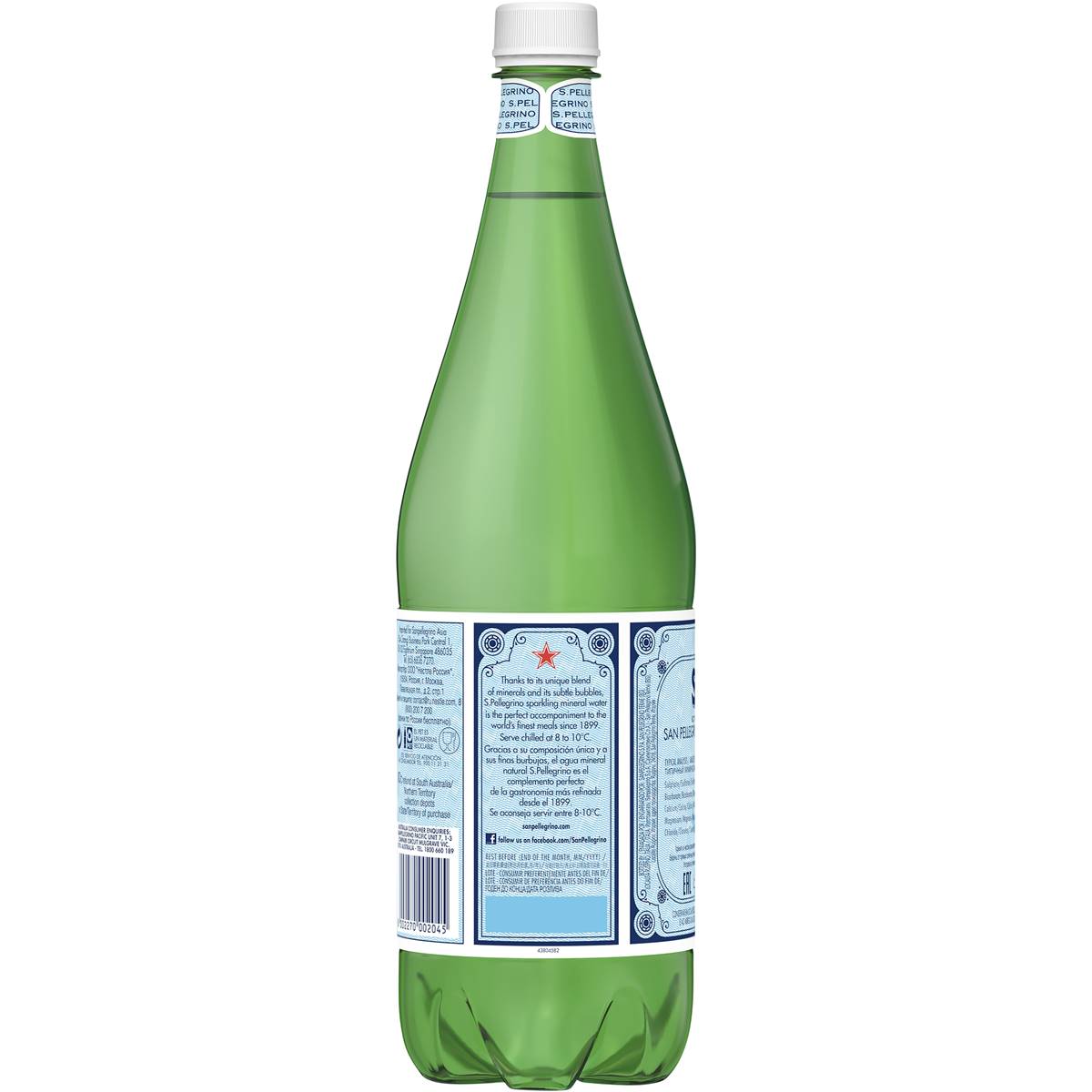 Sanpellegrino Sparkling Mineral Water 1l