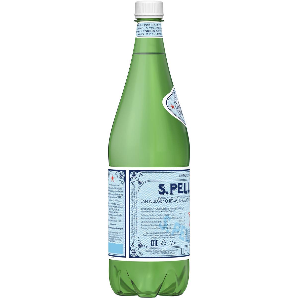 Sanpellegrino Sparkling Mineral Water 1l
