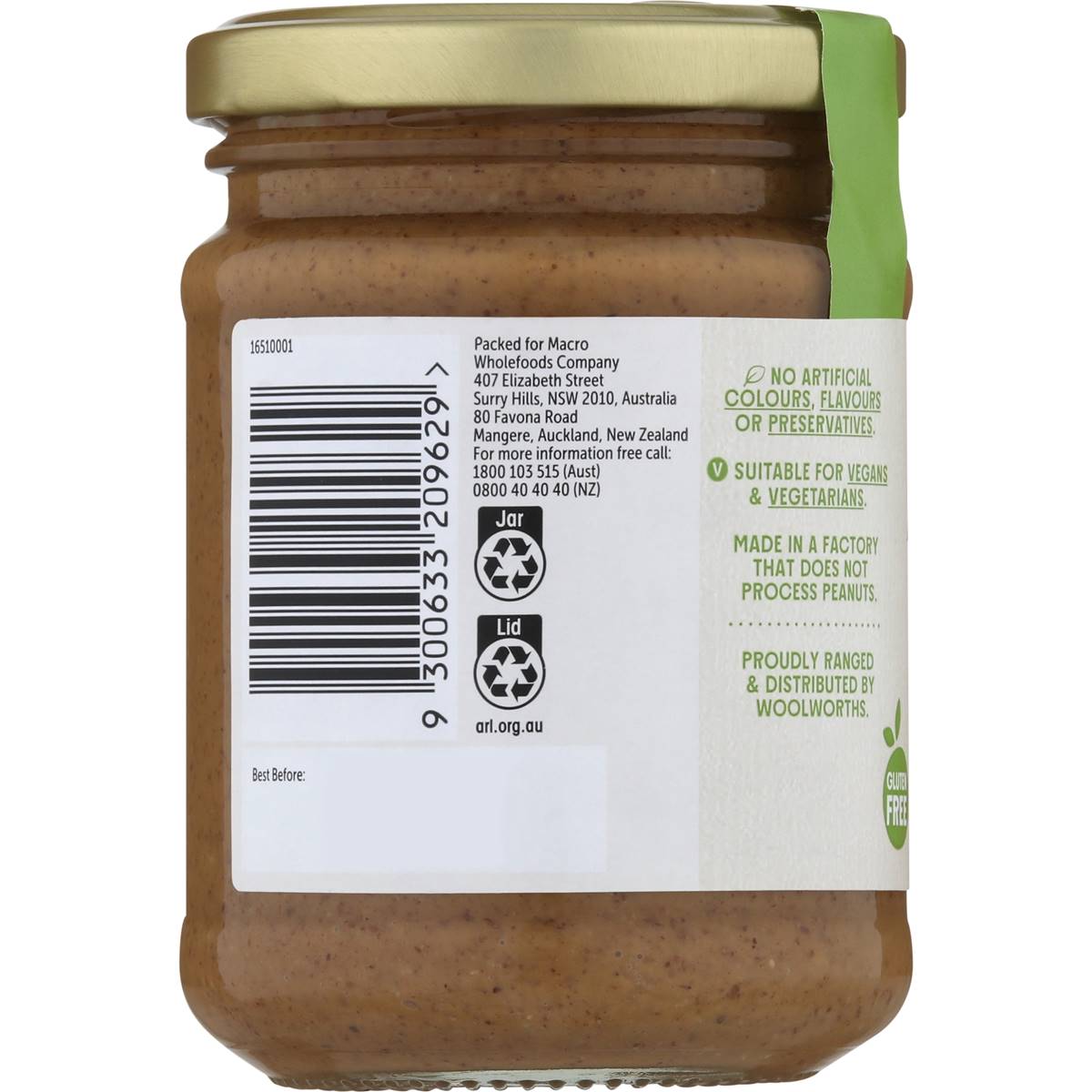 Macro Natural Almond Spread 250g