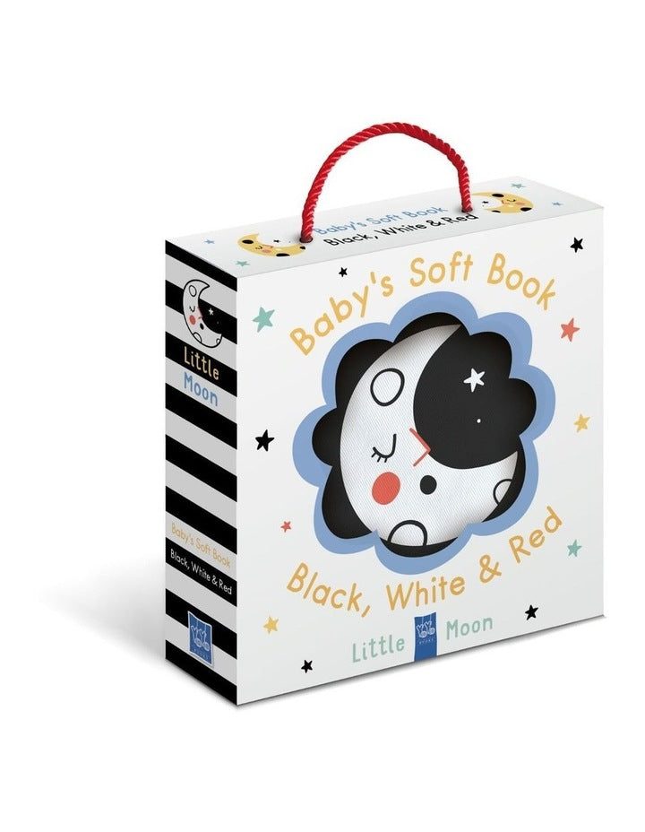 BABY'S SOFT BOOK - BLACK, WHITE & RED: LITTLE MOON by YOYO Books