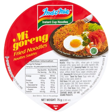 Indomie Mi Goreng Noodle Cup 75g