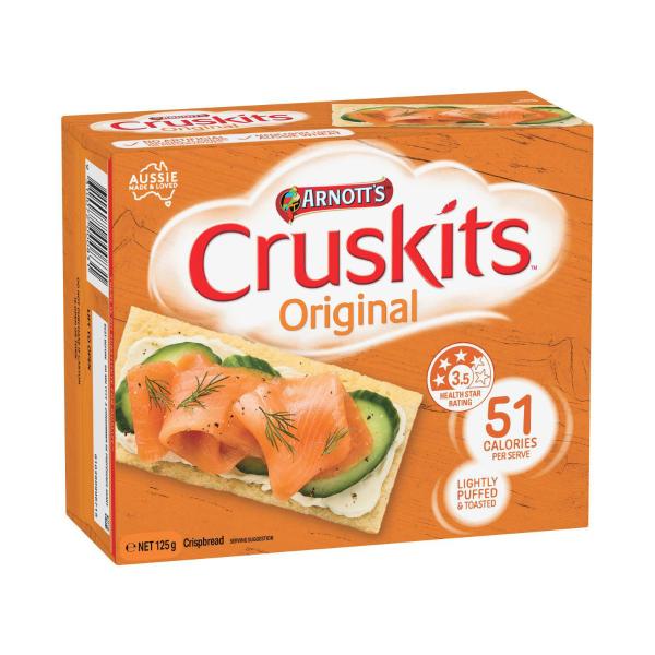 ARNOTTS CRUSKITS CRISPBREAD:ORIGINAL:.:125 GRAM