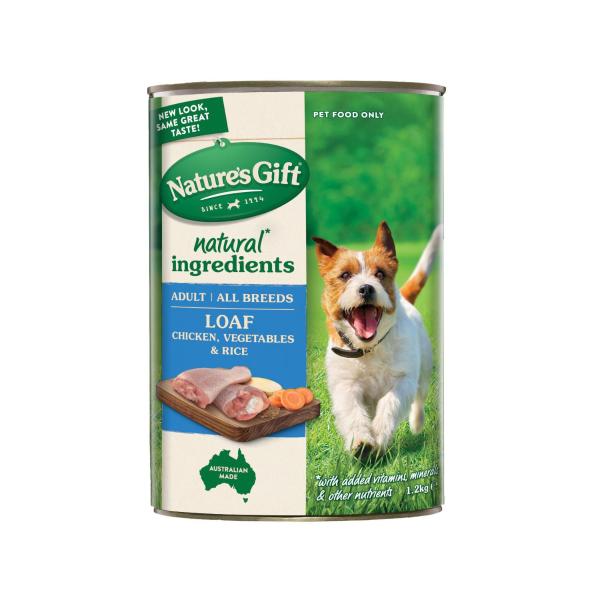 Adult All Breeds Wet Dog Food Loaf Chicken Rice & Vegetables
