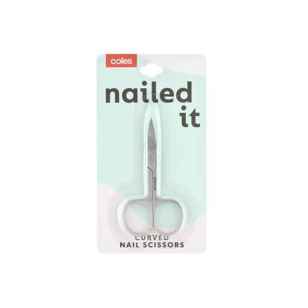 COLES CURVED NAIL SCISSORS 1 PACK