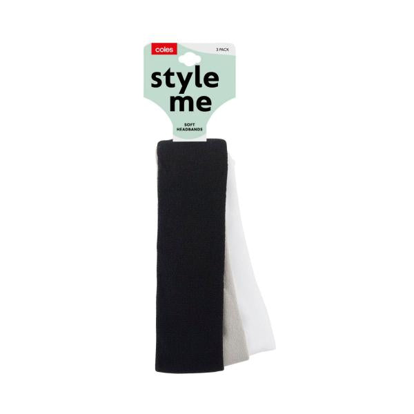 COLES SOFT HEADBAND 3 PACK