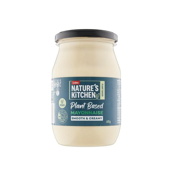 COLES NATURE'S KITCHEN VEGAN MAYONNAISE 445G
