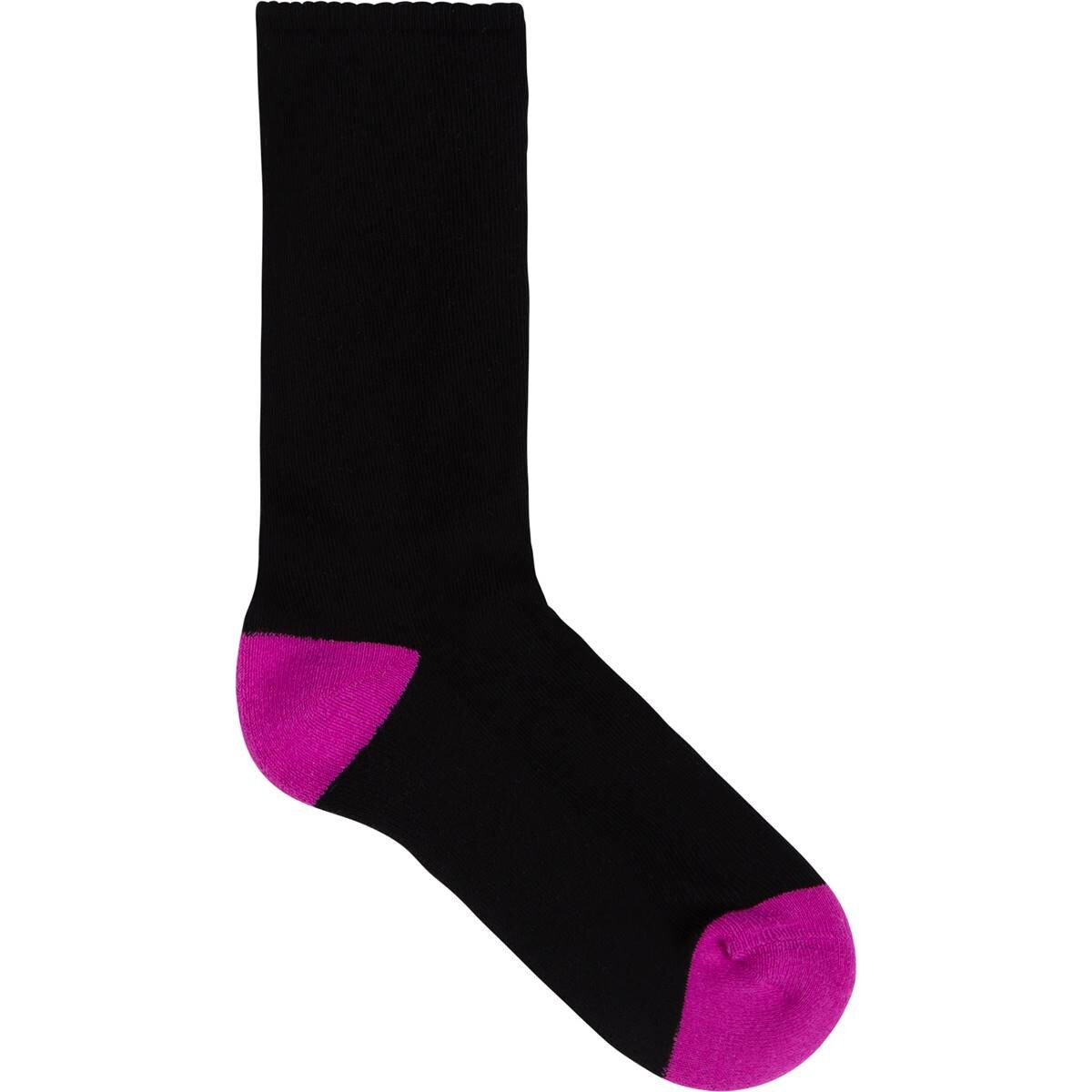 Underworks Womens All Day Cushion Foot Socks Black Size 9-11 2 Pack