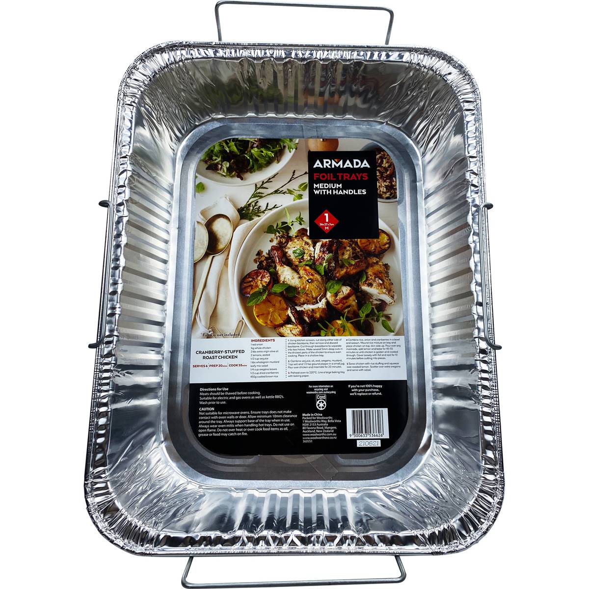 Armada Medium Foil Roasting Tray With Handles Each