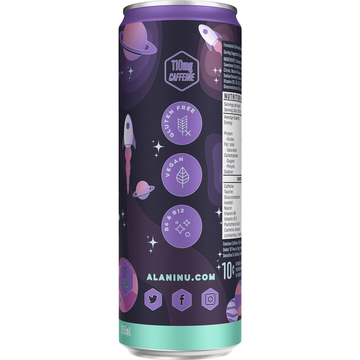 Alani Nu Energy Drink Cosmic Stardust Flavour 355mL