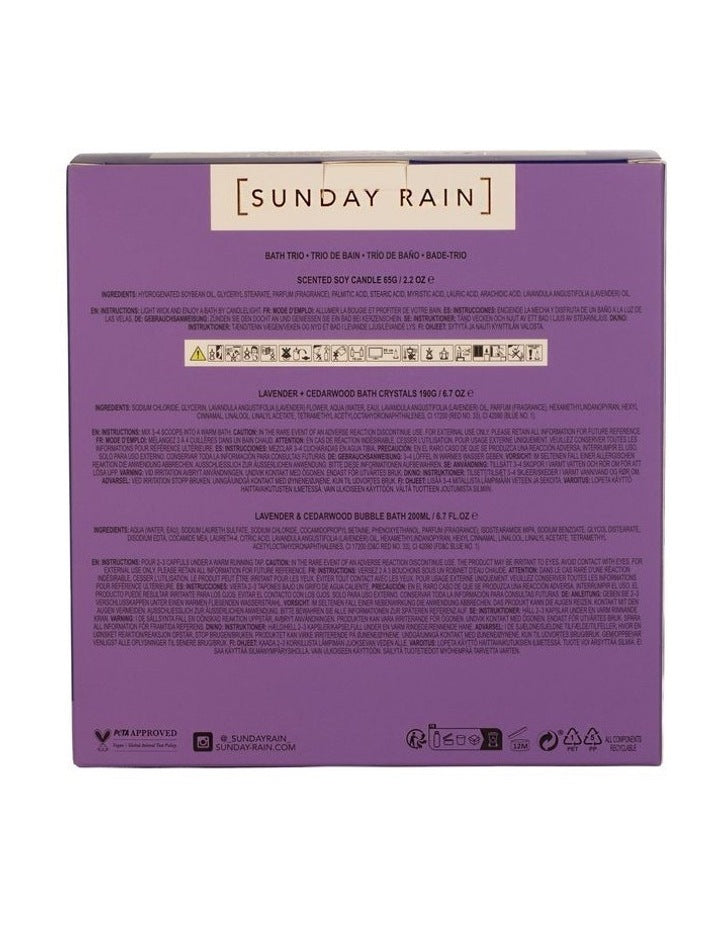 Lavender + Cedarwood Bath Trio