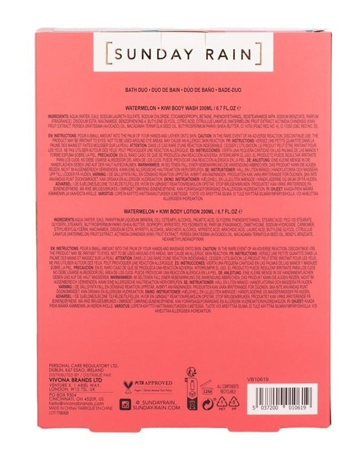 Watermelon + Kiwi Body Wash & Lotion Duo