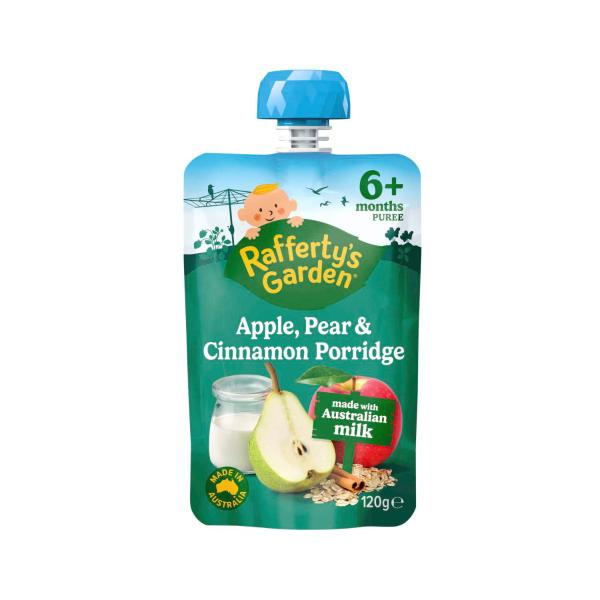 Apple Pear & Cinnamon Porridge Baby Food Pouch 6+ Months