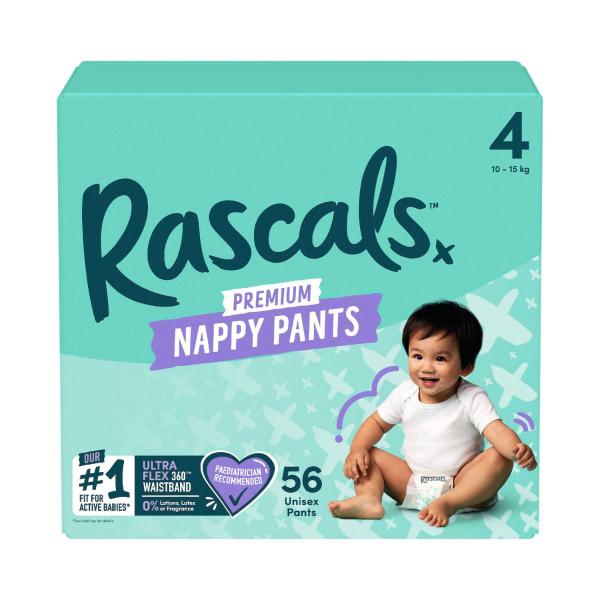 Premium Nappy Pants Size 4 (10-15Kg)