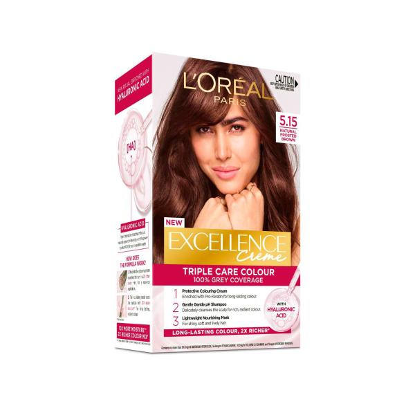 L'OREAL EXCELLENCE 5.15 NATURAL FROSTED BROWN