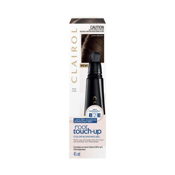 CLAIROL ROOT TOUCH UP COLOUR BLENDING GEL 4 DARK BROWN 45ML