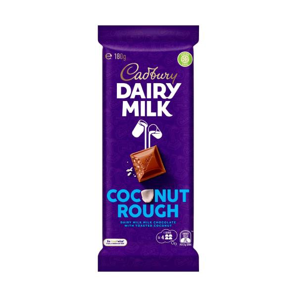 CADBURY DAIRY MILK COCONUT ROUGH CHOCOLATE BLOCK 180 GRAM