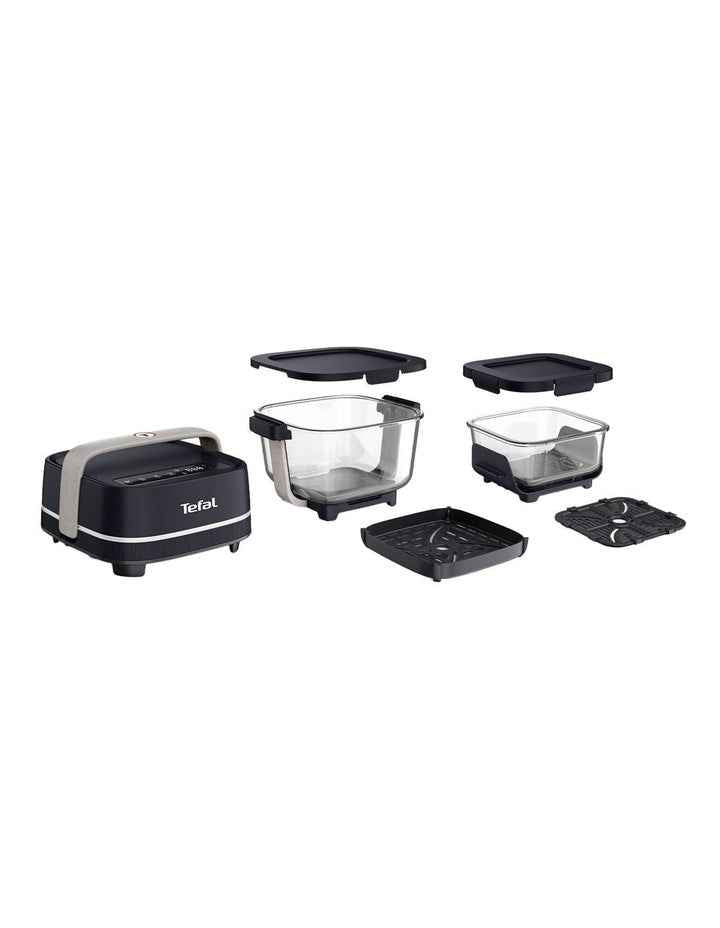 Crisp & Go Portable Glass Air Fryer in Black FB7018