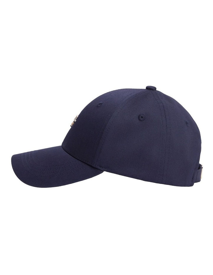 Logo Hardware Baseball Cap in Navy