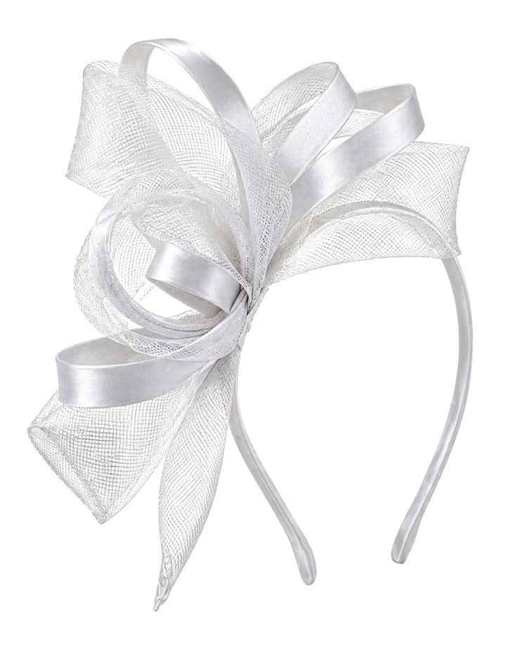 Gregory Ladner Fascinator in White