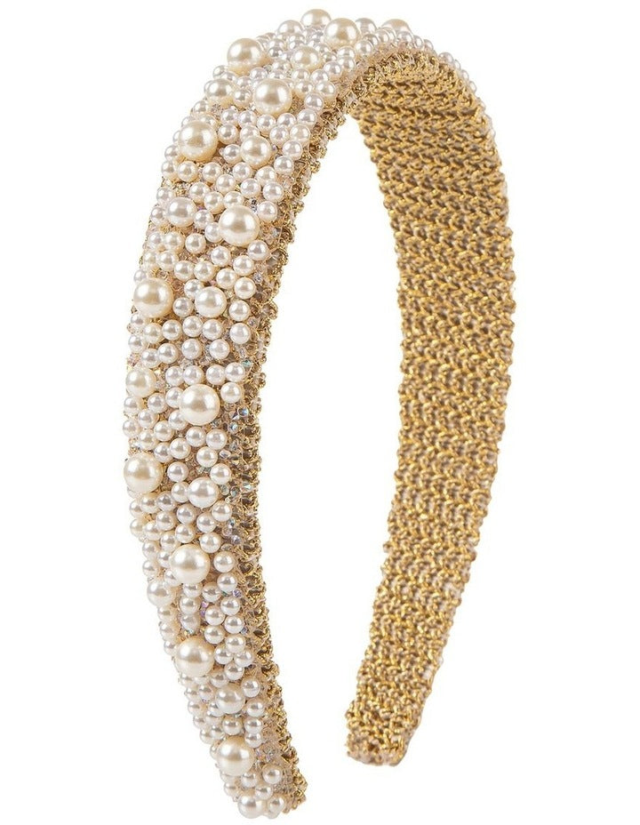 Gregory Ladner Ghrf210M Pearl/Gold Hair Accessory Hair Accessory in Pearl/Gold