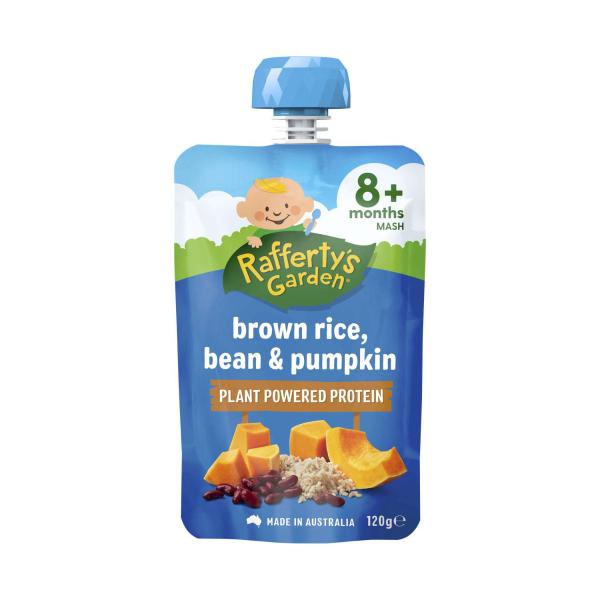 Brown Rice Bean & Pumpkin Baby Food Pouch 8+ Months