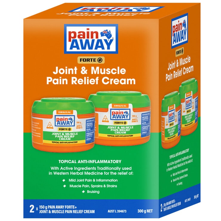 Pain Away Forte+ Joint & Muscle Cream 2 x 150g