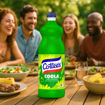 Cottee's Lime Cordial Coola Lime Flavour 1L