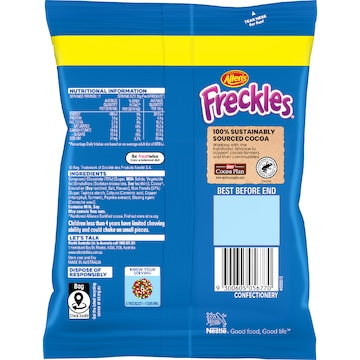 Allen's Chocolate Freckles Lollies Family Size Bag 340g