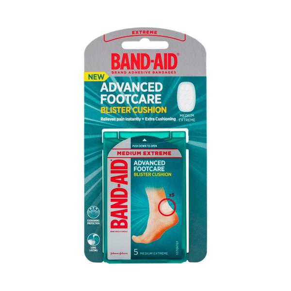 BAND-AID ADVANCED FOOTCARE MEDIUM EXTREME 5PK