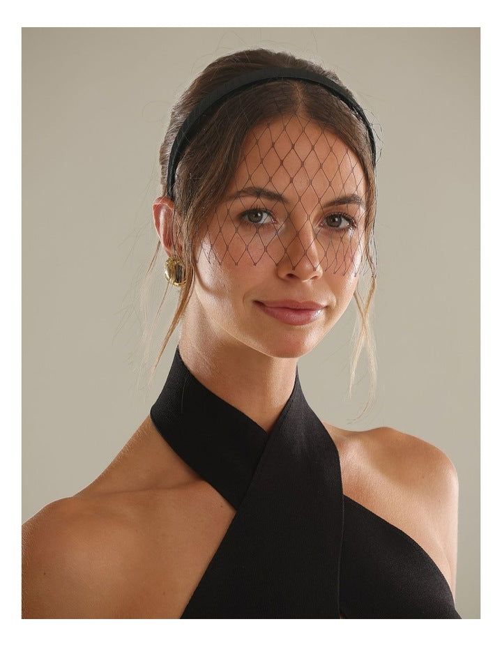 Fs340 Lucia Veil Black Hair Accessory Hair Accessory in Black