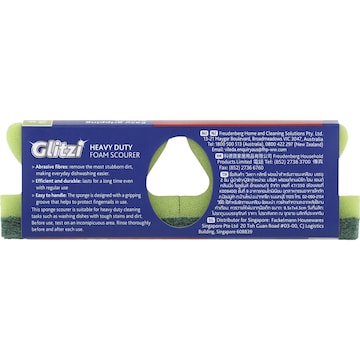 Vileda Glitzi Heavy Duty Foam Sponge Scourer 2 pack