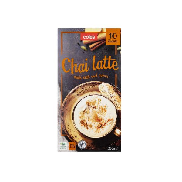 COLES CHAI LATTE 10 PACK