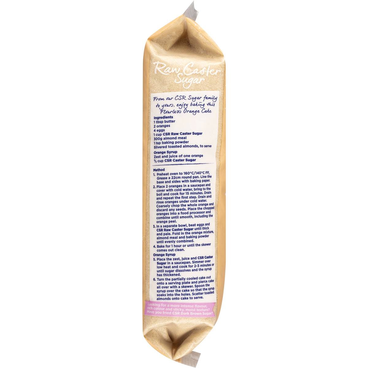 CSR Caster Sugar Raw 750g