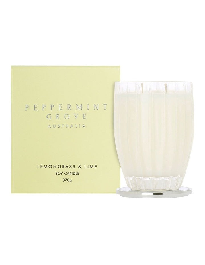 Lemongrass & Lime Large Soy Candle 370g