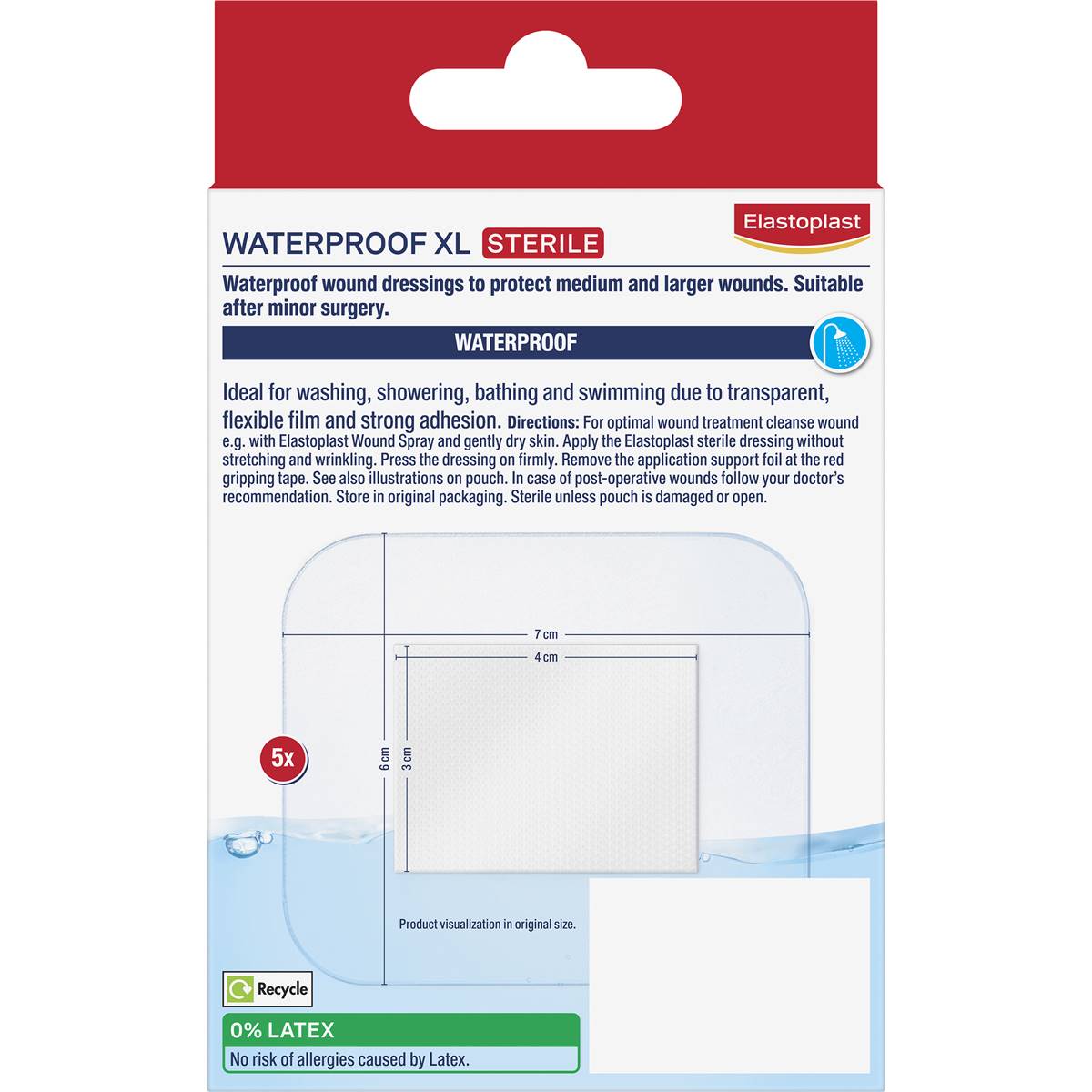 Elastoplast Waterproof Xl Plasters 5 Pack