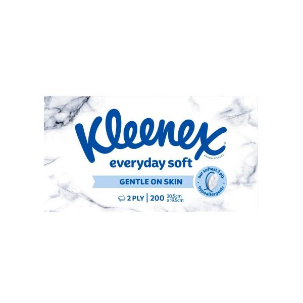 KLEENEX FACIAL TISSUE EVERYDAY 2PLY 200 PACK