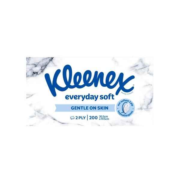 KLEENEX FACIAL TISSUE EVERYDAY 2PLY 200 PACK