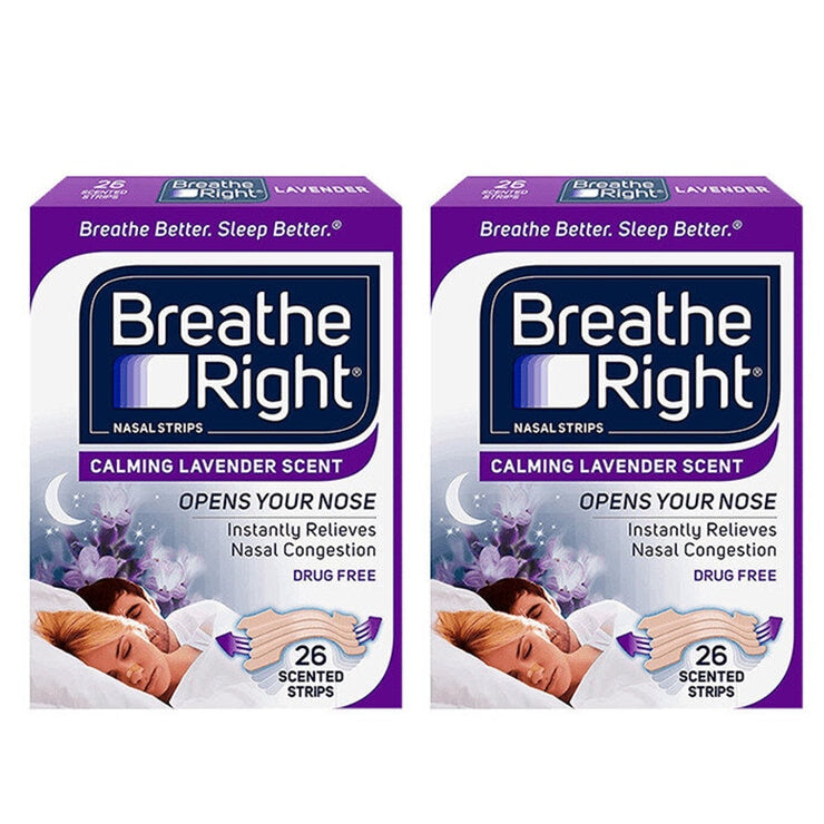 Breathe Right Nasal Strips Calming Lavender