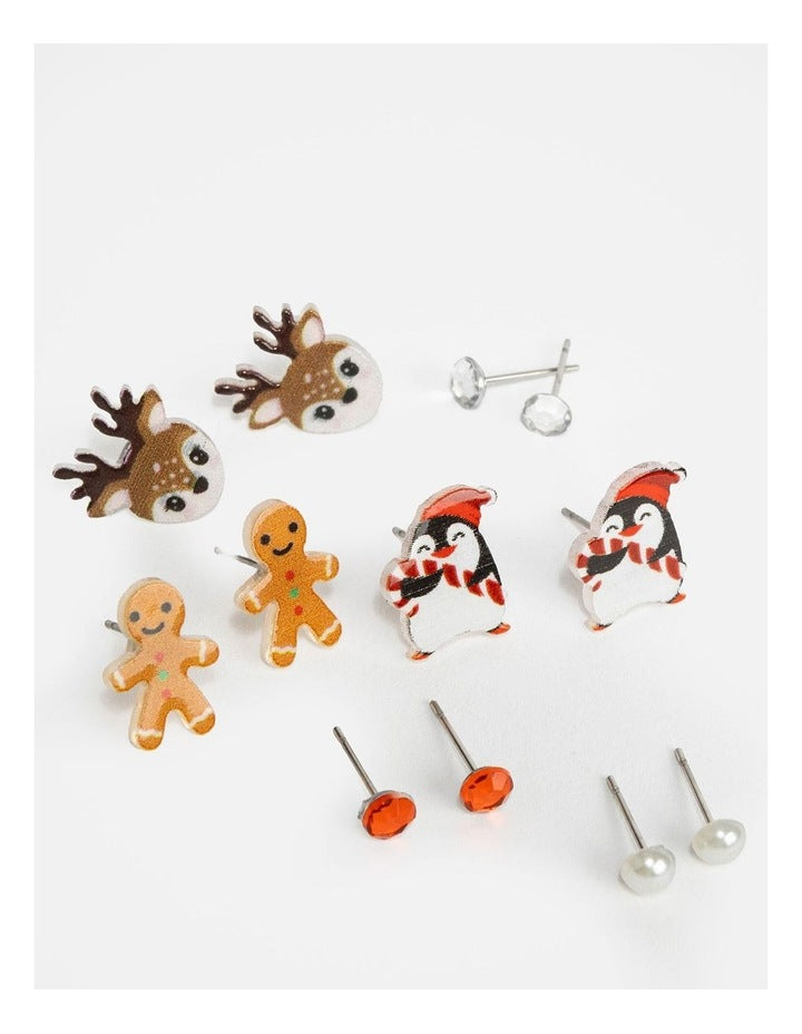 Christmas Stud Earrings Set