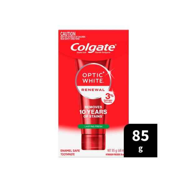 Optic White Teeth Whitening Toothpaste Renewal Lasting Fresh With 3% Hydrogen Peroxide