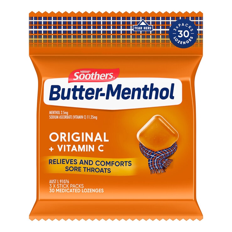 Soothers Butter Menthol Original 9 x 30 Pack