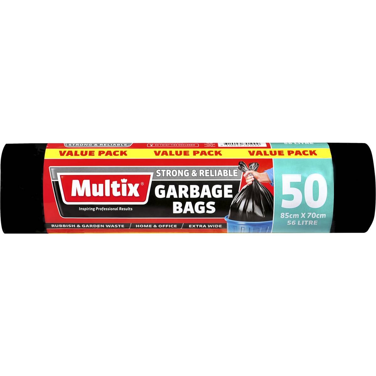 Multix Extra Wide Garbage Bags 50 Pack